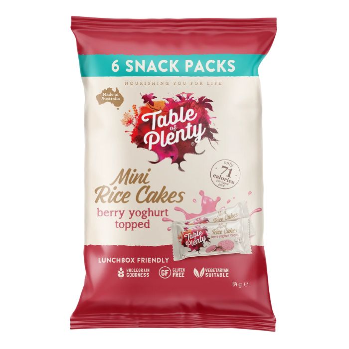 Table of Plenty, Berry Yoghurt Rice Cakes