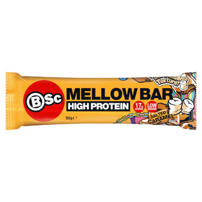 BSC, Mellow Protein Bar Salted Caramel GF 12 x 50g