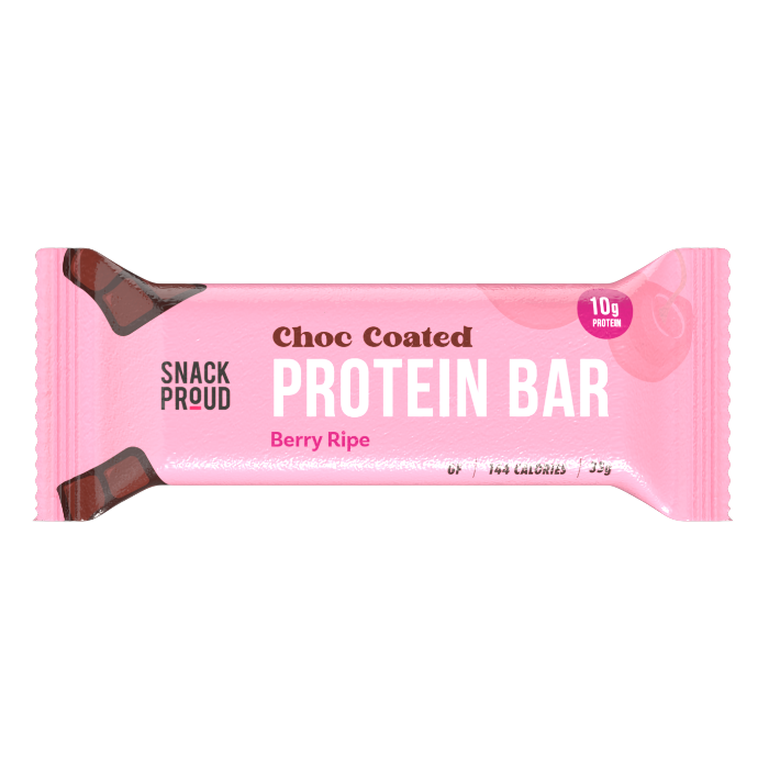 Snack Proud, Choc Coated Protein Bar Berry Ripe, 35g
