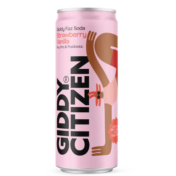 Giddy Citizen, Soda Strawberry Vanilla 12 x 330ml