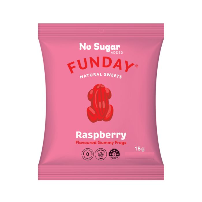 ZZFunday - Natural Sweets Mini Raspberry Frogs 15g - 1 Item