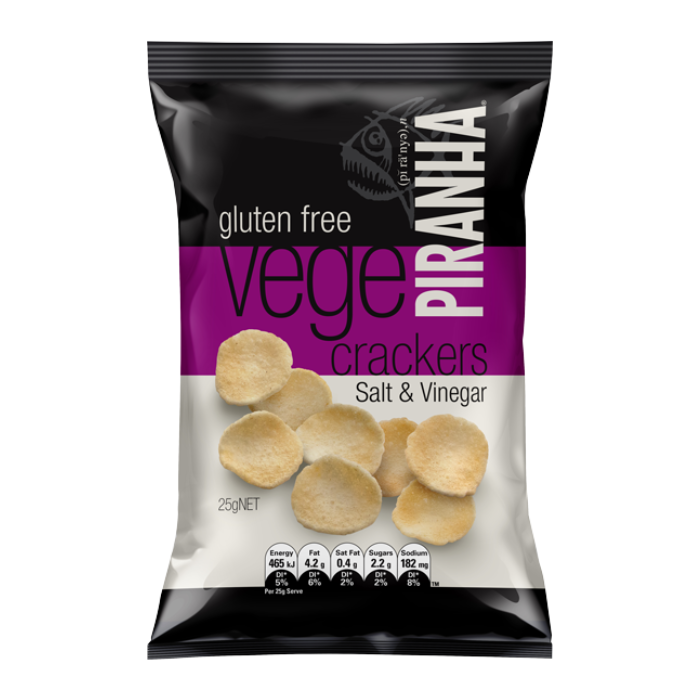 Piranha - Vege Cracker - Salt and Balsamic Vinegar, 25g - 1 item