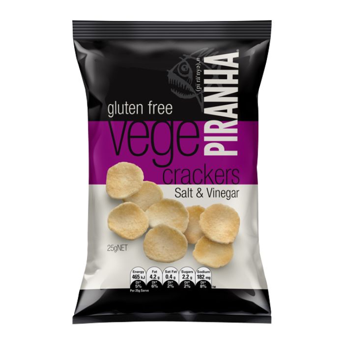 Piranha, Vege Cracker Salt & Vinegar