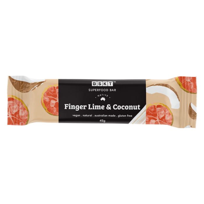 BSKT, Supefood Bar Finger Lime & Coconut Bar