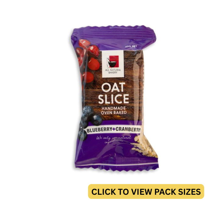 All Natural Bakery, Oat Slice Blueberry & Cranberry