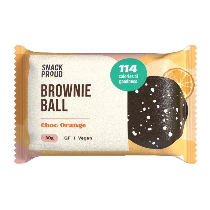 Snack Proud, Brownie Ball Choc Orange 30g - 1Piece
