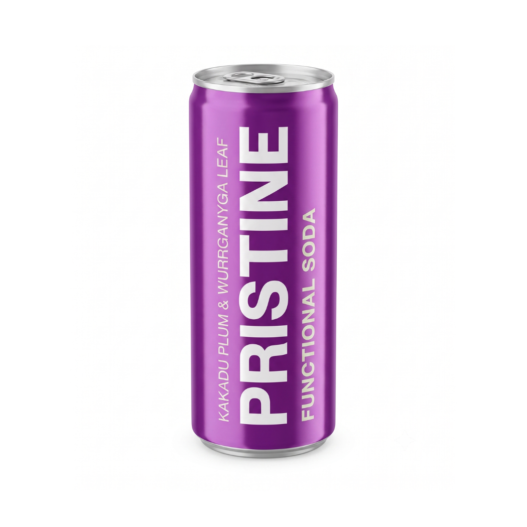 Pristine Functional Soda Kakadu Plum & Wurrganyga Leaf 24 x 250ml