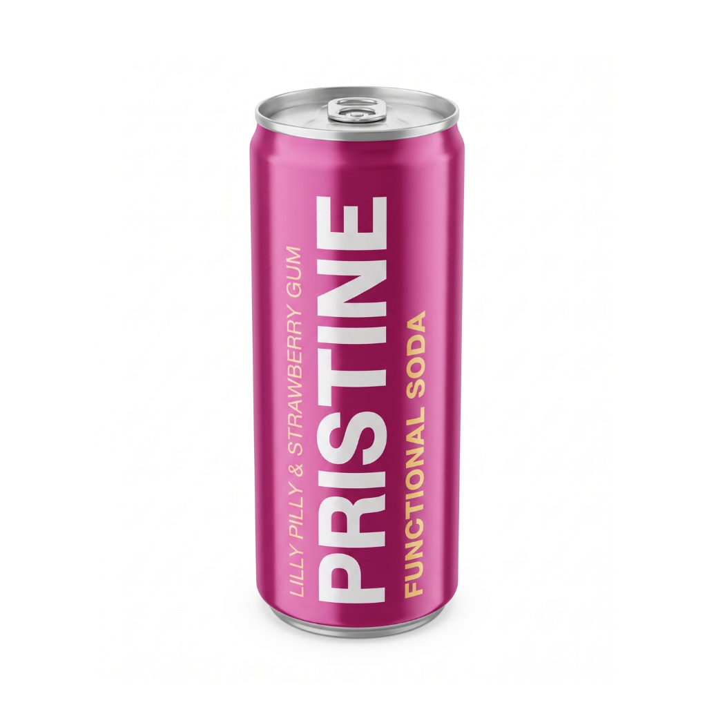 Pristine Functional Soda Lilly Pilly & Strawberry Gum 24 x 250ml