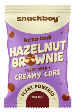 Snackboy, Keto Ball Hazelnut Brownie 12 x 40g