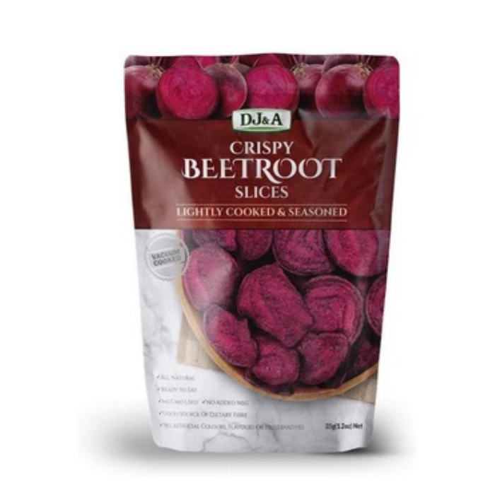 DJ&A - Beetroot Slices, Lightly Seasoned, 35g - 1 item