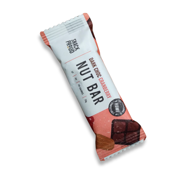 Snack Proud, Dark Choc Cranberry Nut Bar, 35g - 18 Pack
