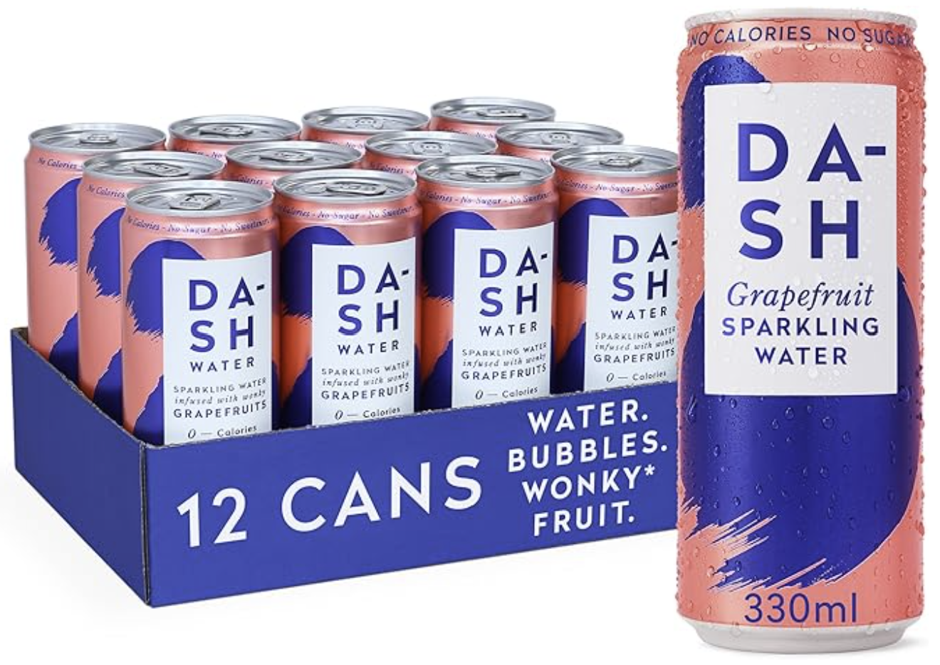 Dash, Sparkling Water, Grapefruit 12 x 330ml