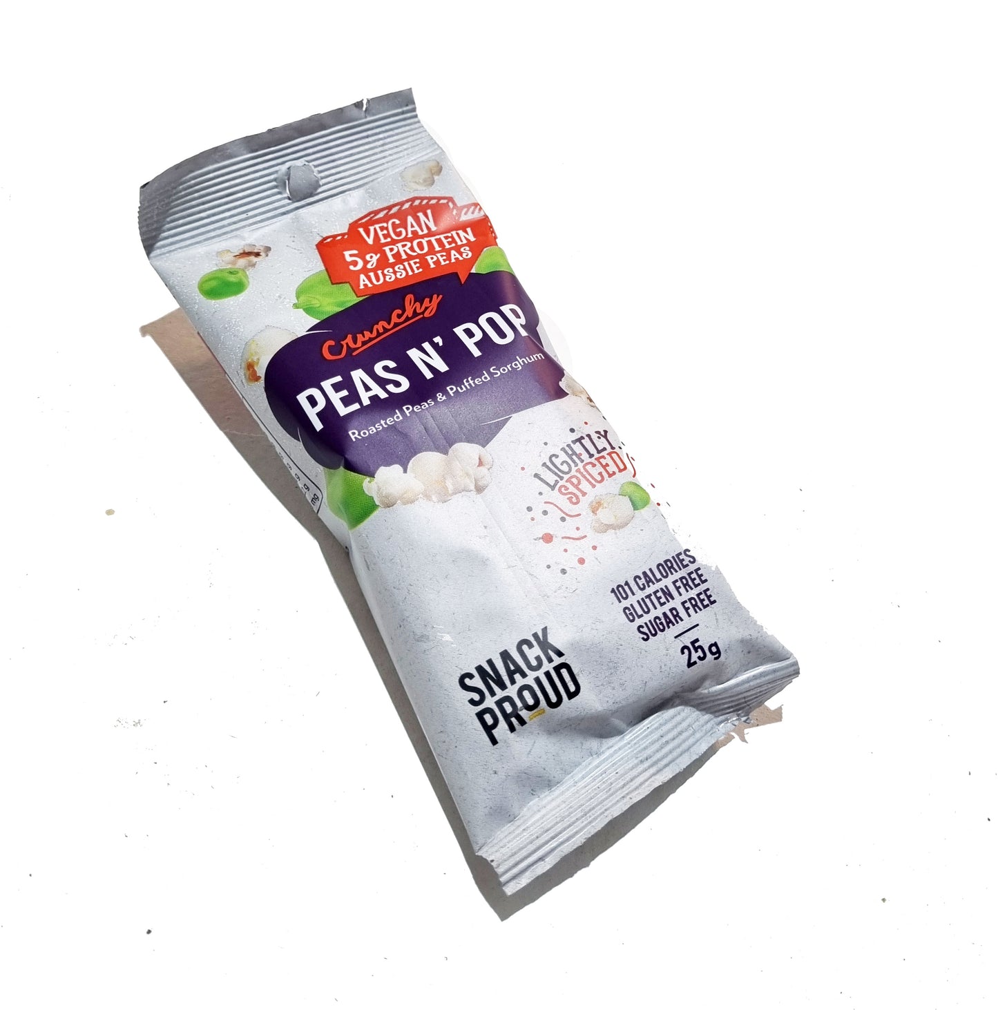 Snack Proud, Pea's and Pop, Lightly Spiced