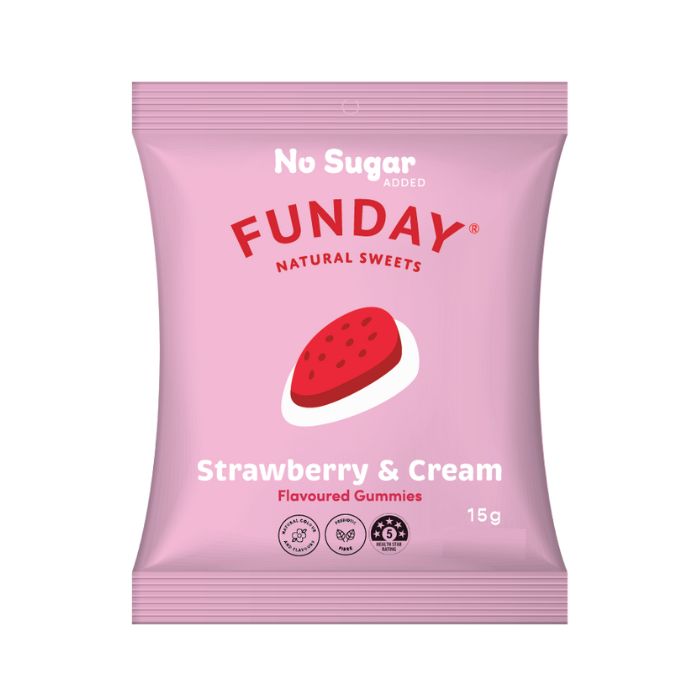 Funday - Natural Sweets Mini Strawberry & Cream