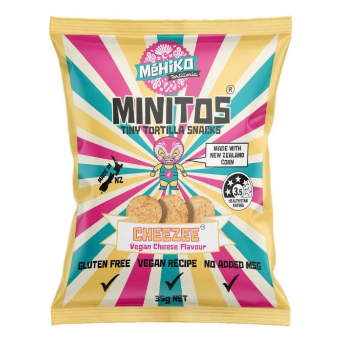 Mehiko, Minitos Tortilla Snacks Vegan Cheese