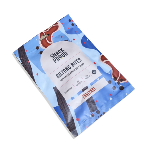 Snack Proud, Grassfed Jerky, Teriyaki, 30g