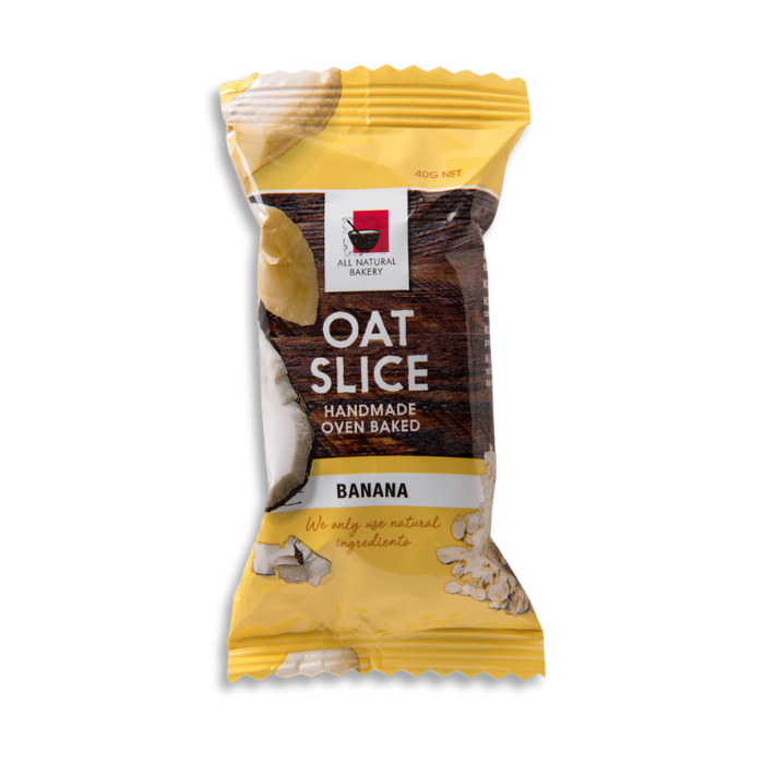 All Natural Bakery, Oat Slice Banana 40g