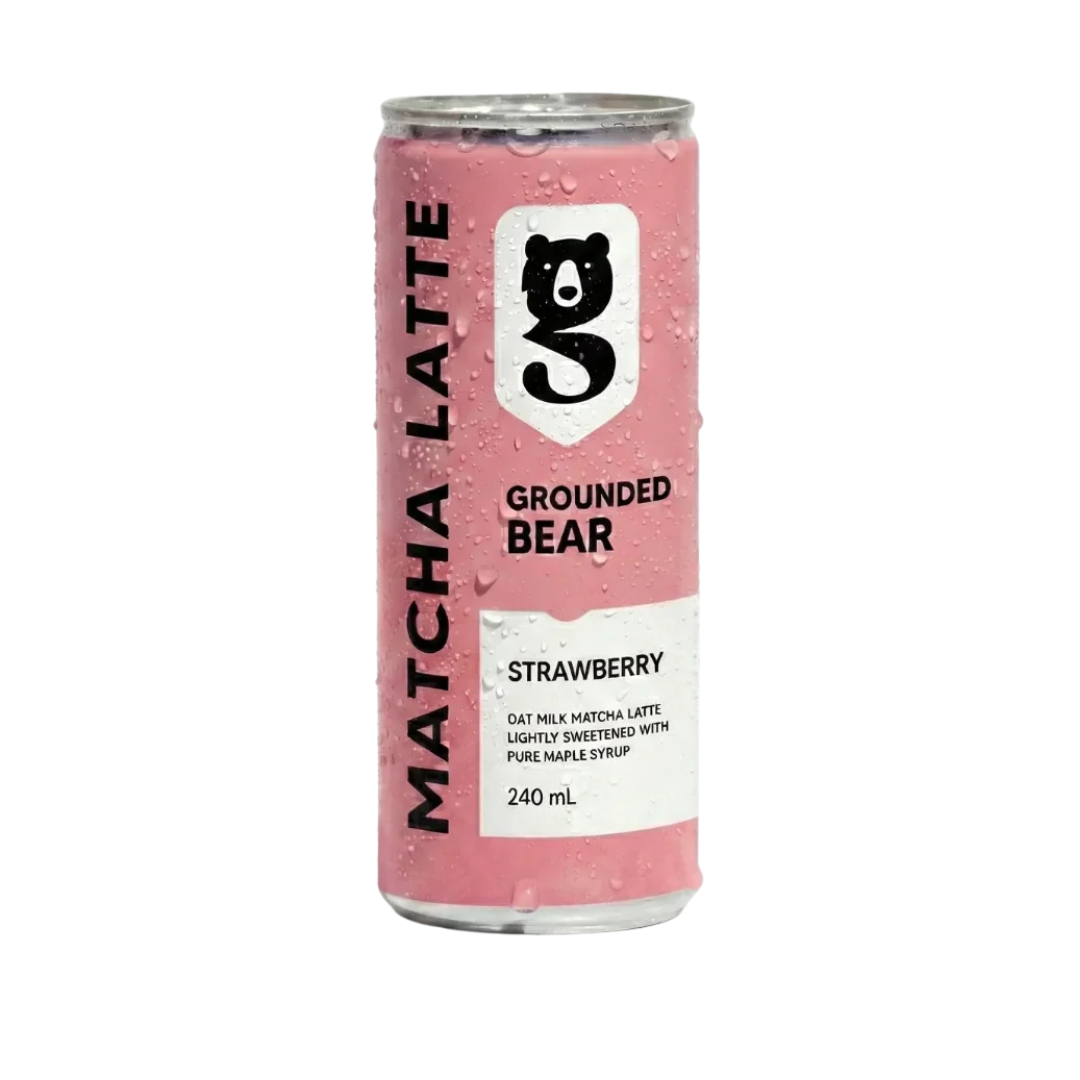 Grounded Bear, Strawberry Matcha 12 x 240ml
