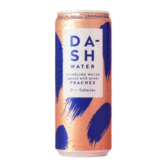 Dash, Sparkling Water Peaches 12 x 330ml