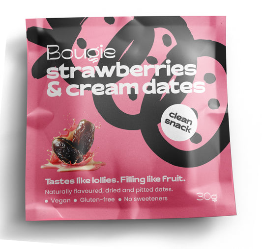Bougie, Strawberries & Cream Dates 45 x 30g