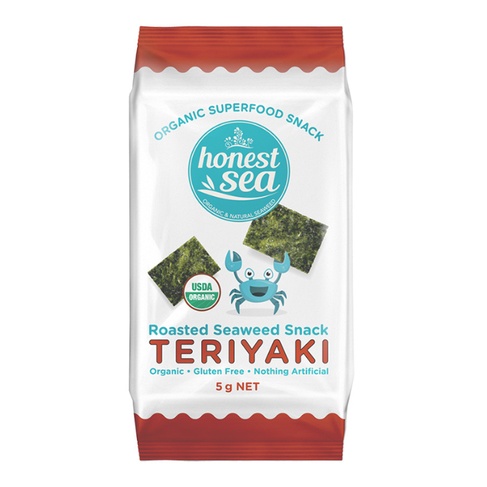 Honest Sea,  Seaweed, Teriyaki, 6 x 5g