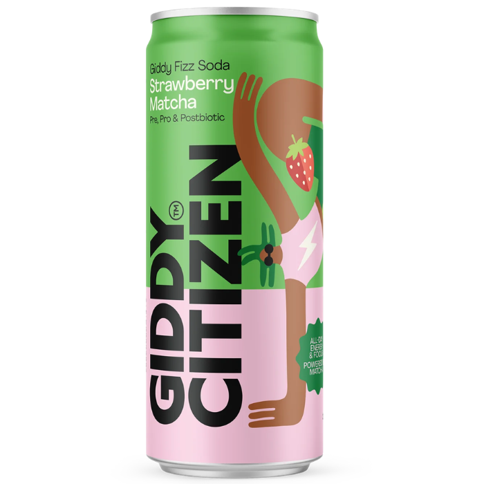 Giddy Citizen, Soda Strawberry Matcha 12 x 330ml