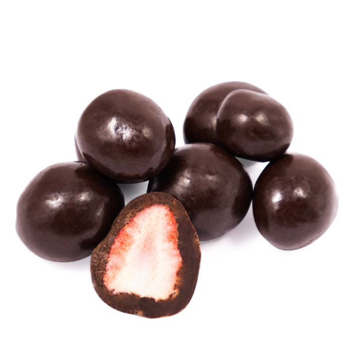 Foodservice BIO - Dark Choc Freeze-Dried Strawberry Nuggets, 1kg