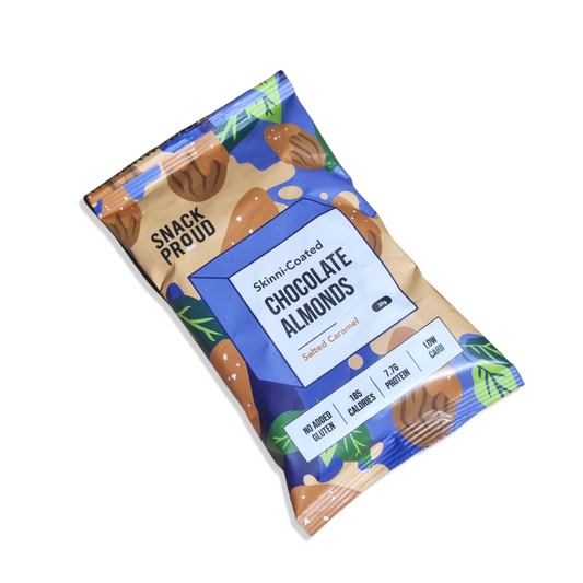 Snack Proud,Skinni Almonds, Salted Caramel