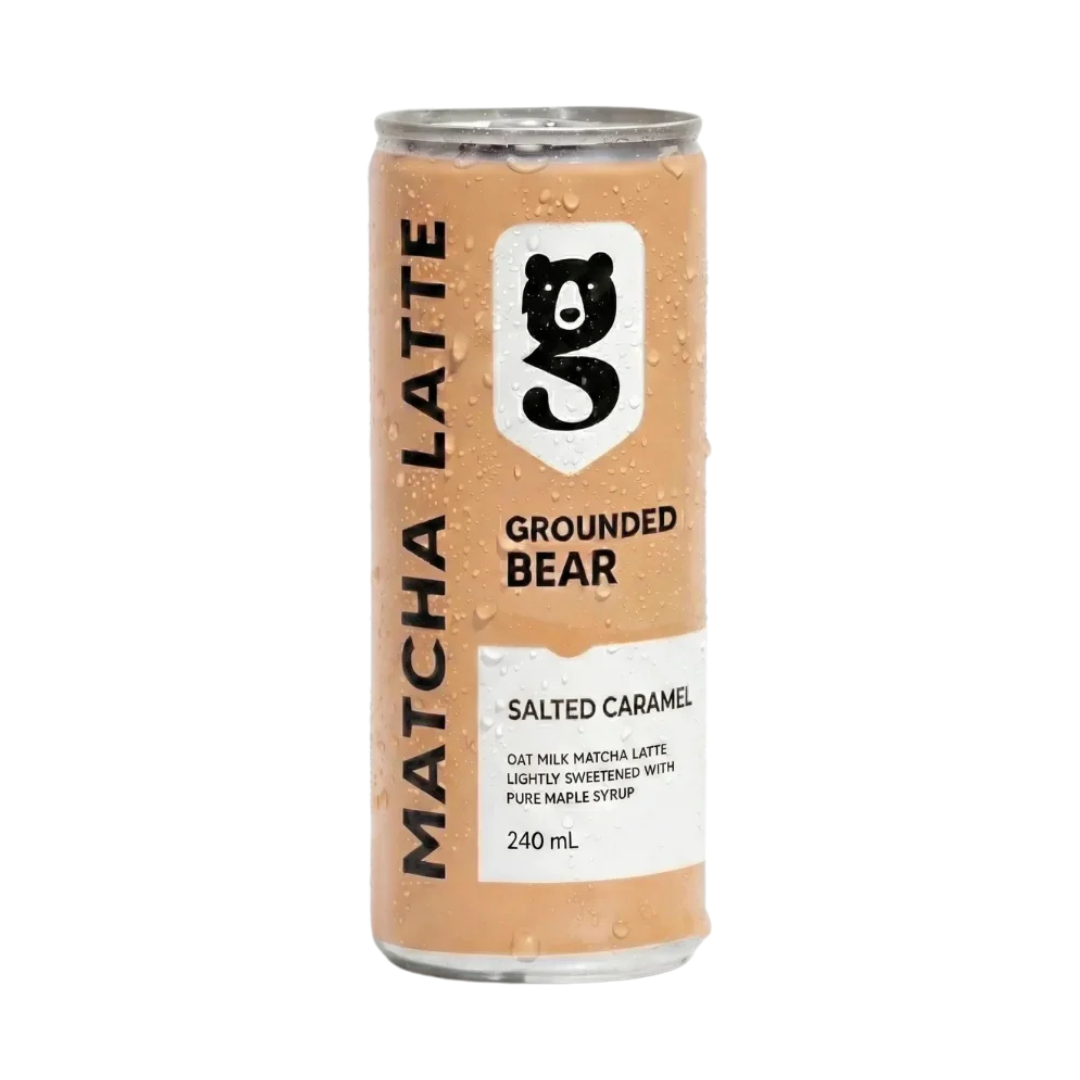 Grounded Bear, Salted Caramel Matcha 12 x 240ml