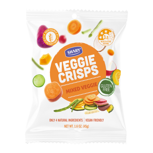 Shary, Veggie Crisps Mixed 12 x 45g