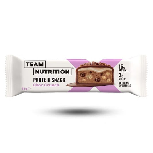 Team Nutrition Choc Crunch Soft Protein Snack in a pack of 12