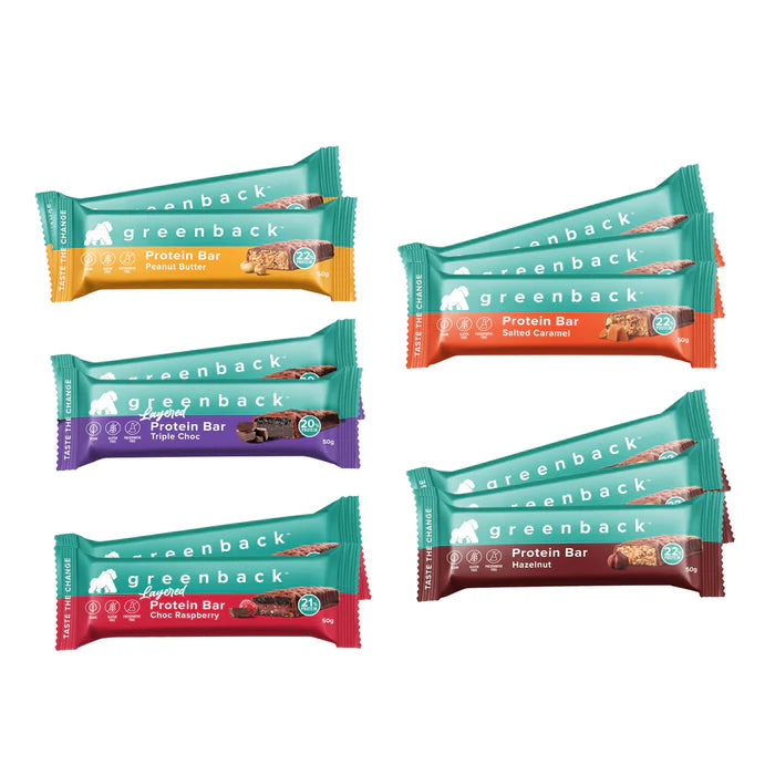 Greenback - Plant-based Mixed Protein Bars, 50g - 12pack