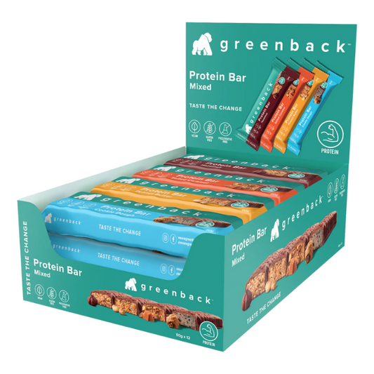 Greenback - Plant-based Mixed Protein Bars, 50g - 12pack