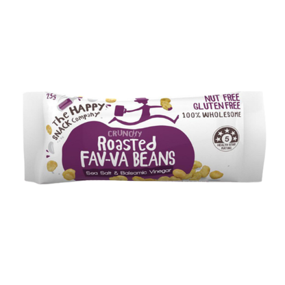 Happy Snack, Roasted Fava Beans, Sea Salt and Balsamic Vinegar, 25g - 50Pack
