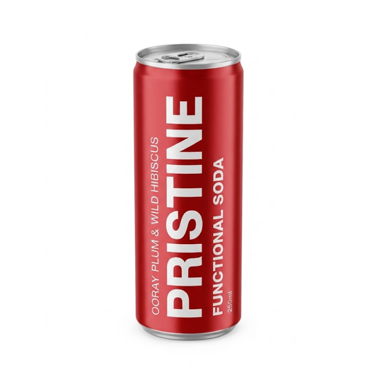 Pristine Functional Soda Ooray Plum & Wild Hibiscus 24 x 250ml
