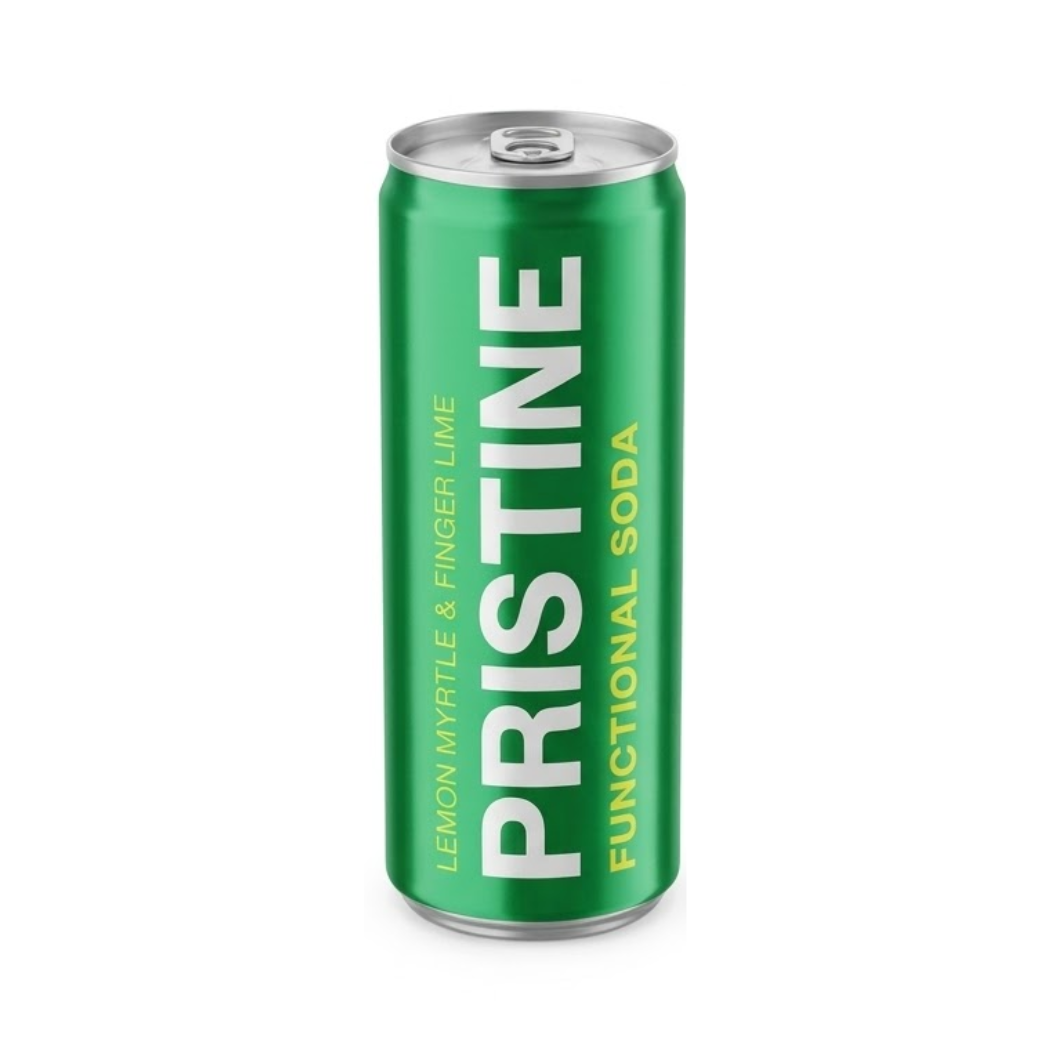 Pristine Functional Soda Lemon Myrtle & Finger Lime 24 x 250ml