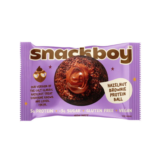 Snackboy, Keto Ball Hazelnut Brownie 12 x 40g