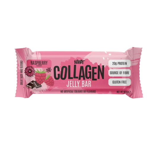 Noway, Collagen Jelly Bar Raspberry 60g, 12 Pack