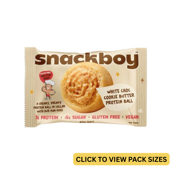 Snackboy, Protein Ball White Choc Cookie Butter