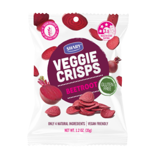 Shary, Veggie Crisps Beetroot 35g, 12 PACK