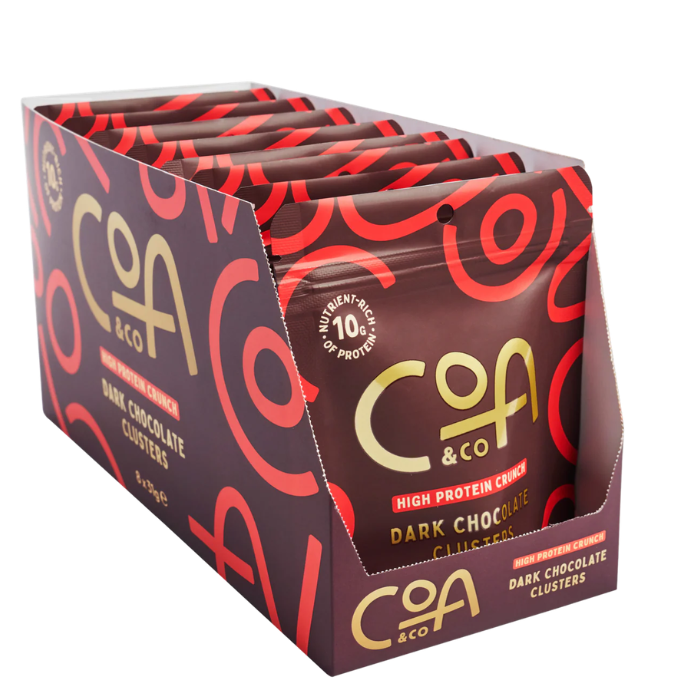 Coa&Co High Protein Dark Choc Clusters 31g