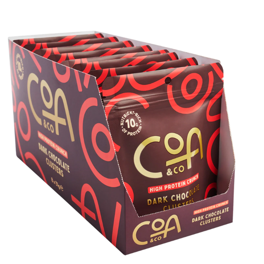 Coa&Co High Protein Dark Choc Clusters 31g