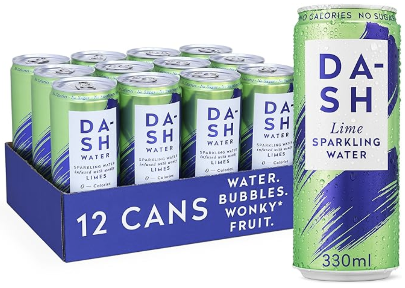 Dash, Sparkling Water Lime 12 x 330ml