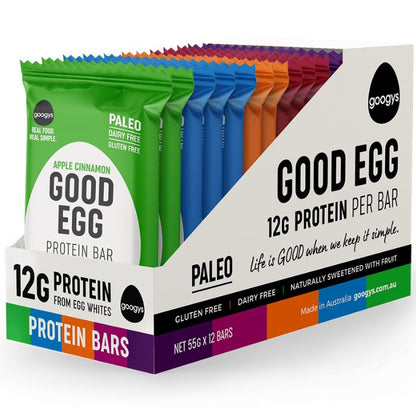 Googys, Paleo Protein Bar Mixed Flavour