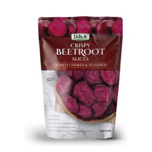 DJ&A - Beetroot Slices, Lightly Seasoned, 35g - 1 item