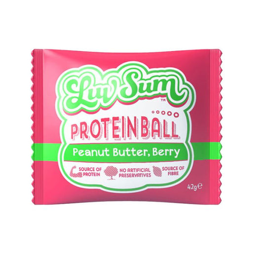 LuvSum, Protein Ball Super Berry Nut 12 x 42g