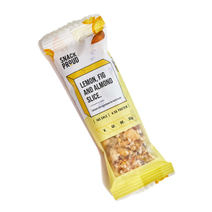 Snack Proud, Lemon Fig and Almond Nut Bar 200 x 35g