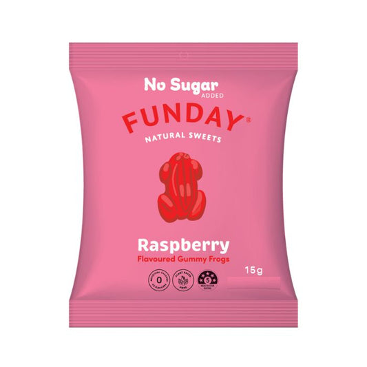 ZZFunday - Natural Sweets Mini Raspberry Frogs 15g - 10 Pack