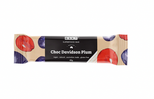 BSKT - Indigenous Choc Davidson Plum Superfood Bar 45g - 12 PACK
