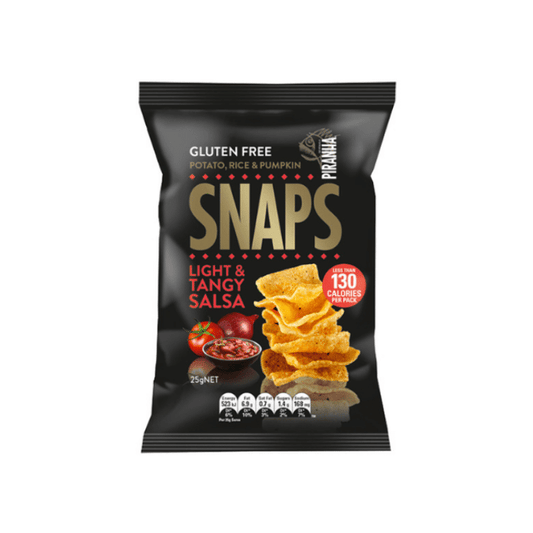 Piranha Snaps, Light and Tangy Salsa, 25g - 24Pack